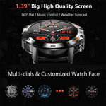 MELANDA Steel 1.39" Bluetooth smart watch for Android