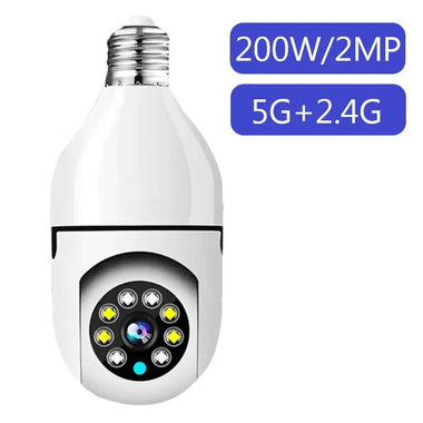 5G Wifi E27 Bulb Surveillance Camera