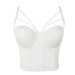 New Women Fashion Sexy Backless Designer V Neck Crop Tops