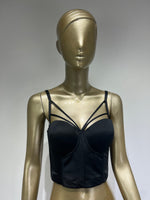 New Women Fashion Sexy Backless Designer V Neck Crop Tops